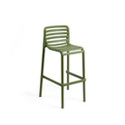 Taburete alto de resina Doga Nardi – Verde