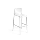 Taburete alto de resina Doga Nardi – Blanco