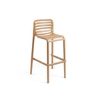 Taburete alto de resina Doga Nardi – Capuchino