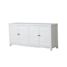 Cómoda blanca de olmo con 4 puertas Lulian