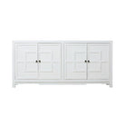 Cómoda blanca de olmo con 4 puertas Lulian