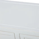 Cómoda blanca de olmo con 4 puertas Lulian