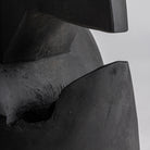 Escultura de madera de teka Delos negra
