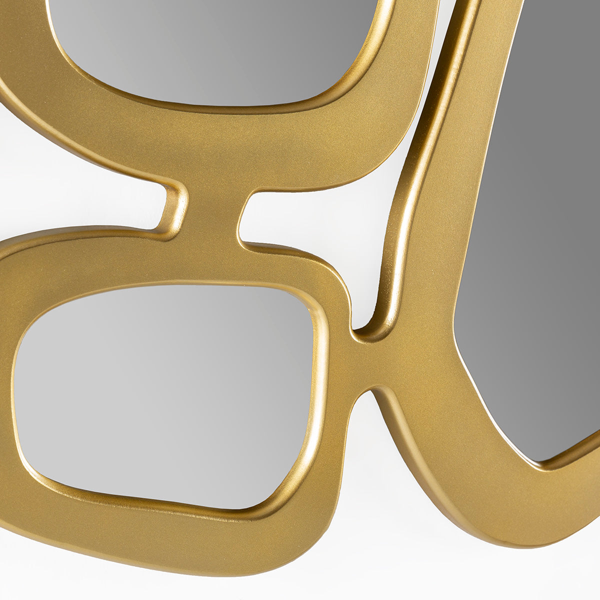 Espejo de metal dorado Tilos