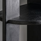 Estantería de mango y mármol Palamós negra 110 cm