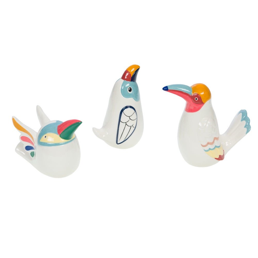 Figura Decorativa Aves del Paraíso - pino_y_jacaranda