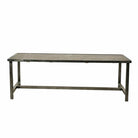 Mesa de comedor industrial de pino y hierro Mesana