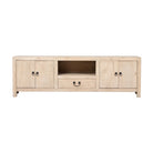 Piecero natural de pino con 4 puertas y 1 cajón Ningyan