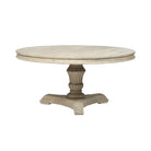 Mesa de comedor redonda natural de pino Ø160 cm Wenshu