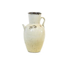Jarrón antiguo blanco de porcelana Vidiago