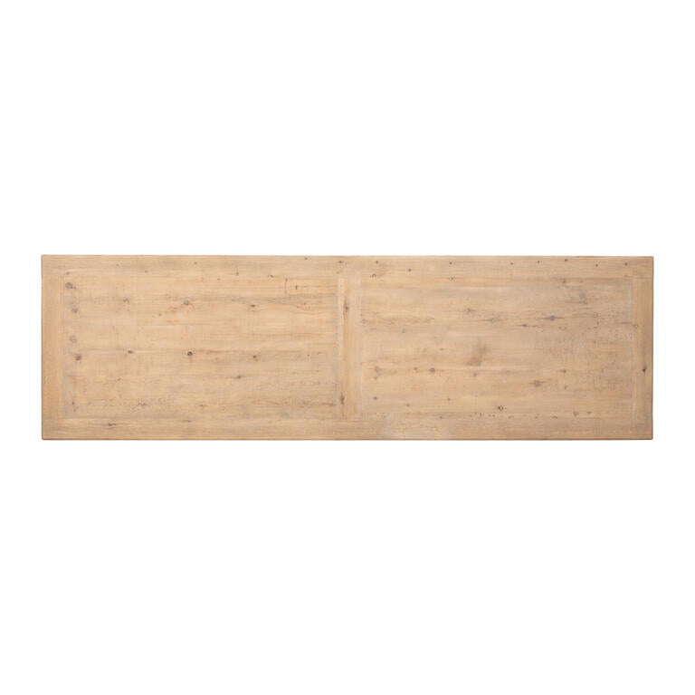 Mesa de comedor natural de pino 400 cm Chenling