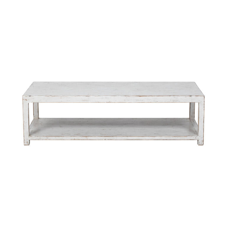 Mesa de centro blanca de pino Fangxia