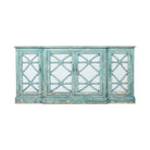 Cómoda verde de pino con 4 puertas Jinming