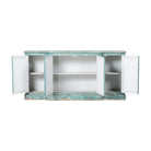 Cómoda verde de pino con 4 puertas Jinming