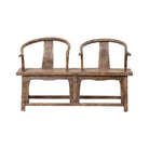 Sillón doble antiguo de olmo Trillo
