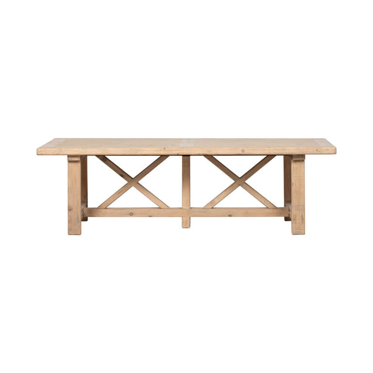 Mesa de comedor natural de pino 250 cm Serbal
