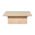 Mesa de centro natural de pino Agateador