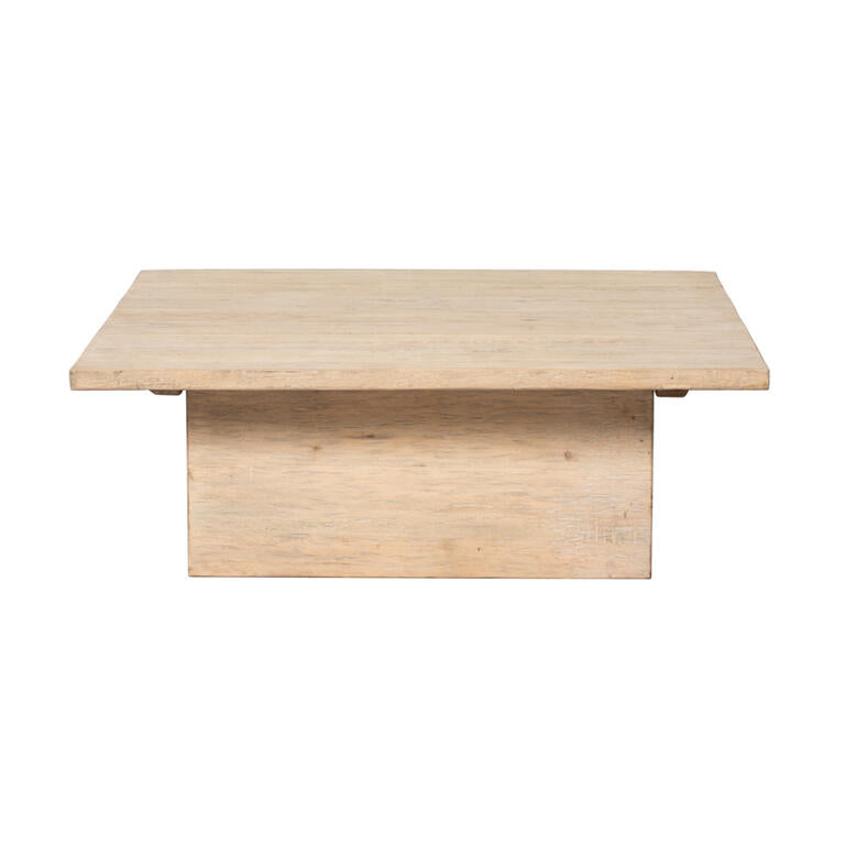 Mesa de centro natural de pino Agateador