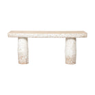 Consola blanca de pino con diseño de tronco Pajares