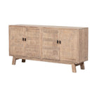 Cómoda natural de pino con 4 puertas Ninghe