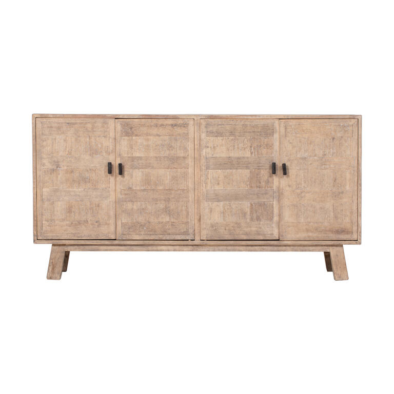Cómoda natural de pino con 4 puertas Ninghe