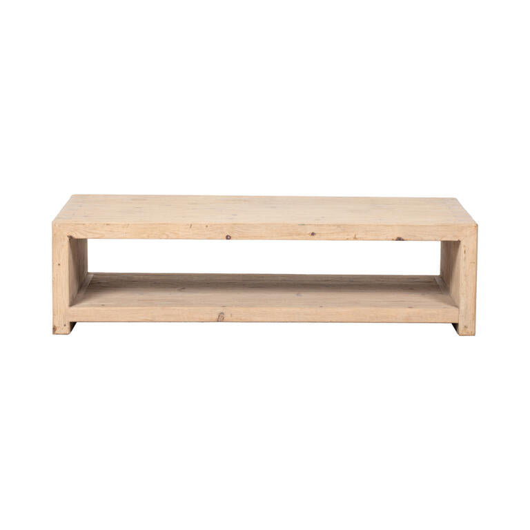Mesa de centro natural de pino Ánade