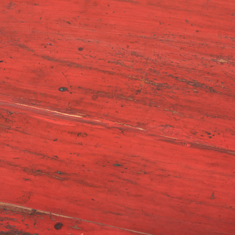 Cómoda antigua roja de álamo con 6 puertas Taosong
