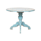 Mesa de comedor redonda azul de pino Ø100 cm Gladiolo