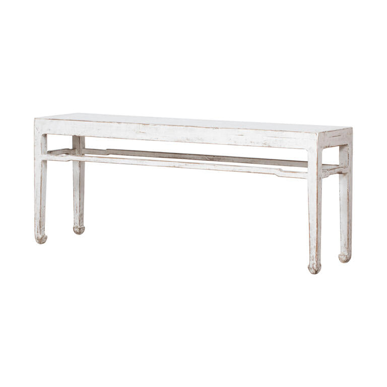 Consola blanca de pino Mágina