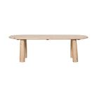Mesa de comedor ovalada natural de pino Zampullín