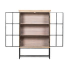 Vitrina natural de pino con 2 puertas Narcea