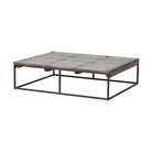 Mesa de centro negra de olmo y hierro Gavilán