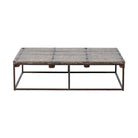Mesa de centro negra de olmo y hierro Gavilán