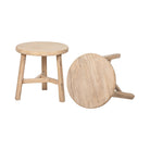 Mesa auxiliar natural de olmo Barlovento