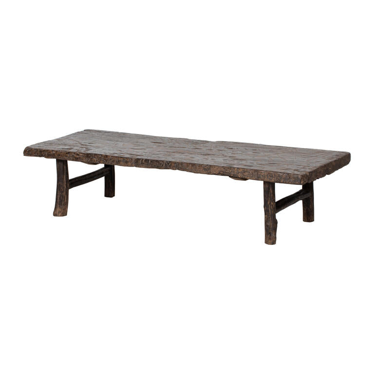 Mesa de centro natural de pino Cuervo