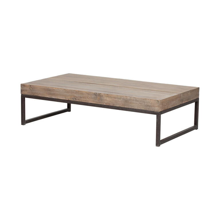 Mesa de centro natural de pino Baixia