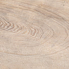 Mesa de centro natural de olmo y hierro Esmerejón