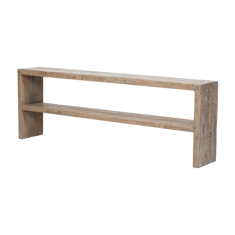 Consola natural de pino Tejita