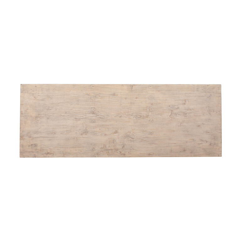 Mesa de comedor natural de álamo Sisón