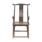 Silla de oficial antigua natural de álamo Cucalón