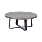 Mesa de centro natural de olmo y hierro Kaiyan