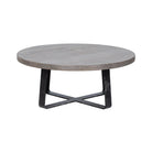 Mesa de centro natural de olmo y hierro Kaiyan