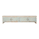 Piecero multicolor de pino con 4 puertas Siempreviva