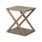 Mesa auxiliar natural de pino Fondeo