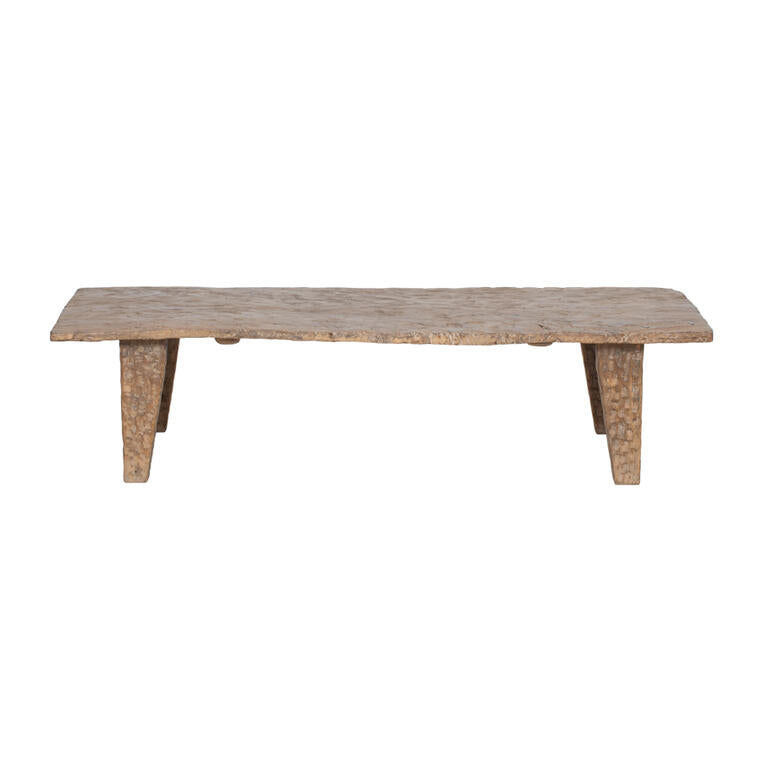 Mesa de centro natural de olmo Trepador