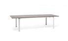 Set de comedor Alloro con sillones Palma Nardi – Mesa Alloro 210/280, blanco / topo