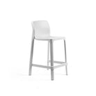 Taburete de resina Net Stool Nardi – Blanco, asiento a 65 cm