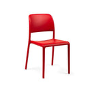 Silla apilable de resina Riva Nardi – Rojo