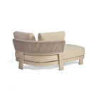 Chaise longue de exterior de cuerda arena lado derecho Luarca