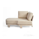 Chaise longue de exterior de cuerda arena lado derecho Luarca